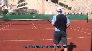 Nicolas Almagro Training Court Level View [upl. by Yelsnit]