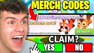 How To REDEEM MERCH DLC CODES In Roblox Pet Simulator 99 [upl. by Stouffer]