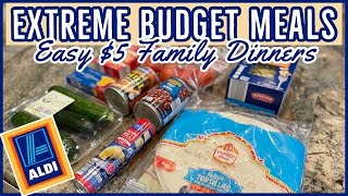 💵 ALDI BUDGET FAMILY MEALS  5 DINNERS KID FRIENDLY [upl. by Erodasi112]