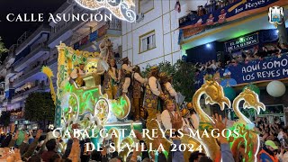 4K Cabalgata Reyes Magos en Calle Asunción 2024 Completo Ateneo de Sevilla [upl. by Tjader]