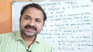 Lagranges Theorem with an example  Algebraic Systems  DMS  Discrete Mathematical Structures [upl. by Rodriguez]