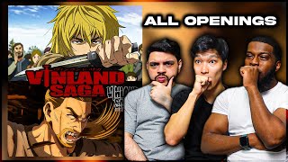 FIRST TIME Reacting to All Vinland Saga Openings 14  REACTION [upl. by Adlare]