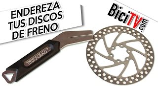 Cómo enderezar un disco de freno para bicicleta [upl. by Ferdinand922]