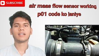 air maas flow sensor or p01 code ko janiye [upl. by Ahsurej]