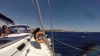 Sailing Beneteau Cyclades 505 Saronic Islands Greece [upl. by Parker]