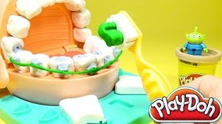 DibusYmas PlayDoh Doctor Drill N Fill Dentist Playset Playdo by Unboxingsurpriseegg [upl. by Ainirtac]