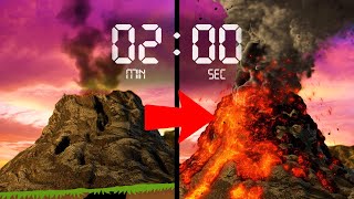 2 Minute Timer VOLCANO 🌋 [upl. by Athallia]