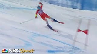 In INSANE run Odermatt is launched recovers then afterburns to win 12thstraight GS  Aspen WC [upl. by Lasley]