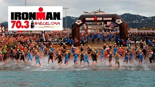 IRON MAN 703 BARCELONA MI PRIMER TRIATLÓN [upl. by Yelsnya747]