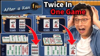 I GOT AFTER A KAN TWICE IN ONE GAME Mahjong Soul [upl. by Aiksa618]