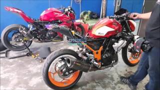 Kawasaki Z250 with Custom Racing ECU  Motodynamics Technology Malaysia [upl. by Rolf]