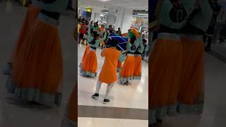 Traditional Dance in mall  mall dance  Hindi song drum dance bhangradancers publicdance dancer [upl. by Lala]