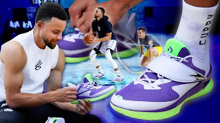 Stephen Curry Wear Tests The Curry Fox 1s [upl. by Ueik]