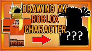 DRAWING MY ROBLOX CHARACTER [upl. by Araes]