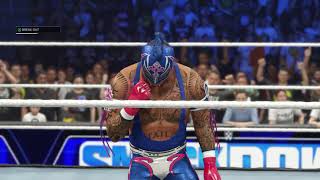 Full Match One on One WWE 2k24  Rey Mesterio VS Cameron Grimes  Series [upl. by Iveel85]