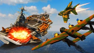 Realistic Aircraft Carrier BombingStrafe Run Destruction 😱 Teardown [upl. by Patterson839]