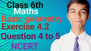 Class 6th Chapter 4 Basic Geometry Exercise 42 Solution Maths Mindset mathsmindset math [upl. by Assiled]