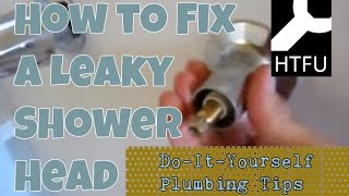 Leaking Shower Head How to Diagnose Uninstall and Repair a Leaky Shower Valve to Stop Leaks DIY [upl. by Hadeehuat138]