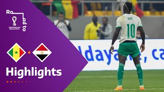 Senegal v Egypt  FIFA World Cup Qatar 2022 Qualifier  Match Highlights [upl. by Nnyw930]