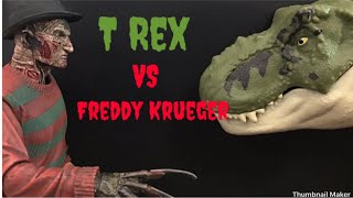 Bull TRex VS Freddy Krueger [upl. by Ahsehyt941]