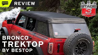 Bestop Trektop Review for 20212023 Ford Bronco [upl. by Cordie584]