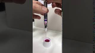 Self Aspirating Syringe Demo [upl. by Ayadahs]