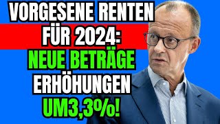 Alle Neuigkeiten zu den Renten 2024 Erhöhungen Mindestbeträge Invalidität und mehr [upl. by Roid]