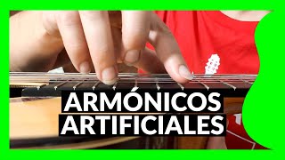 ARMÓNICOS ARTIFICIALES 📗 Diccionario de Guitarra [upl. by Burdett]