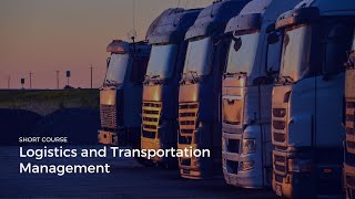 Logistics and Transportation Management Course Introduction  iQ Academy [upl. by Charmion]