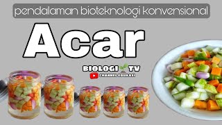 bioteknologi konvensional  pembuatan acar  biologi sma kelas 12 ipa  bab bioteknologi [upl. by Yelda]