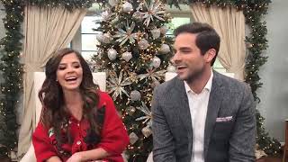 JEN LILLEY  BRANT DAUGHERTY talk about their movie Mingle All the Way on Hallmark Live [upl. by Lytle21]