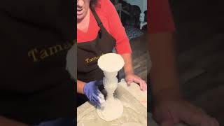 Faux stone finish pottery craft diy fallcrafting simplefalldecor crafting art and [upl. by Liakim]