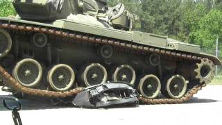 M60 A2 Crushing Car [upl. by Onder]