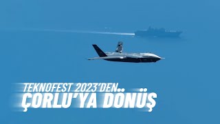 Bayraktar KIZILELMA TEKNOFEST2023 Dönüş Yolunda [upl. by Chandler]