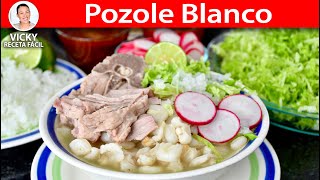 POZOLE BLANCO  Vicky Receta Facil [upl. by Alexandr485]