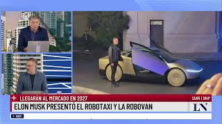 Elon Musk presentó el Robotaxi y la Robovan que llegarán al mercado en 2027 [upl. by Gerhardt107]