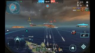 World of Warships Blitz  Tier 8 German Battleship Bismarck 25 [upl. by Elocel]