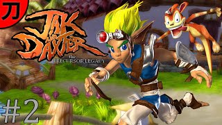 Jak and Daxter The Precursor Legacy 100 Walkthrough  Part 2  Sandover Village [upl. by Khano843]