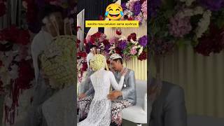 momen lucu ketika pengantin wanita mau pelukan sama ayahnya ‼️ ngakak lucu ayah pengantinviral [upl. by Malti]