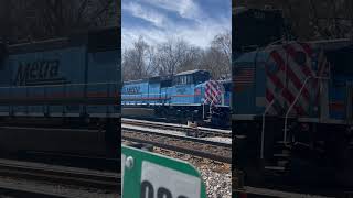 500 and 502 up close and personal sd70mac metra metratrain metrarail easterwishes mtrain [upl. by Ayoras]