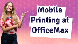 Can I print a document from my phone at OfficeMax [upl. by Volin]