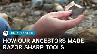 How to Make Simple and Effective Stone Tools  Big History Project [upl. by Hamil747]