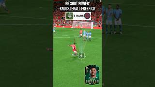 99 SHOT POWER FREEKICK in FC 25 fc25 rashford football soccer fifa freekick [upl. by Neelyhtak]