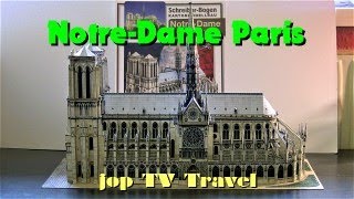 NotreDame Paris 1300 Kartonmodellbau SchreiberBogen jop TV Travel [upl. by Eniledgam]