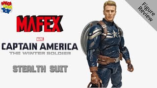 MAFEX Captain America Stealth Suit Review  Captain America The Winter Soldier [upl. by Pippas]