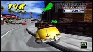 CRAZY TAXI Walkthrough  GUS Run 141 Customer Run Part 5 [upl. by Brabazon]