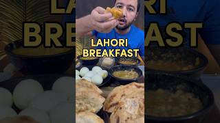 Lahori Breakfast  NaanChanayParathayHalwa Puri amp Achaar viralvideo youtube shorts [upl. by Streeter]