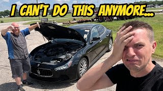 After 3 FAILED ENGINES on my Maserati Ghibli my mechanic is QUITTING and Im out THOUSANDS [upl. by Harrod]