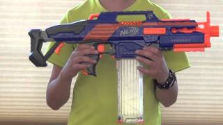 REVIEW Nerf Rapidstrike CS18 Unboxing Review and Firing Demo [upl. by Gyasi145]