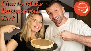 Butterscotch Tart  How to Make this Old School Dessert Recipe [upl. by Nylodam]